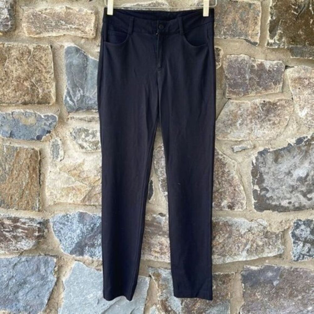 Athleta Black ‘Avenue’ Ponte Knit Pants Size 4